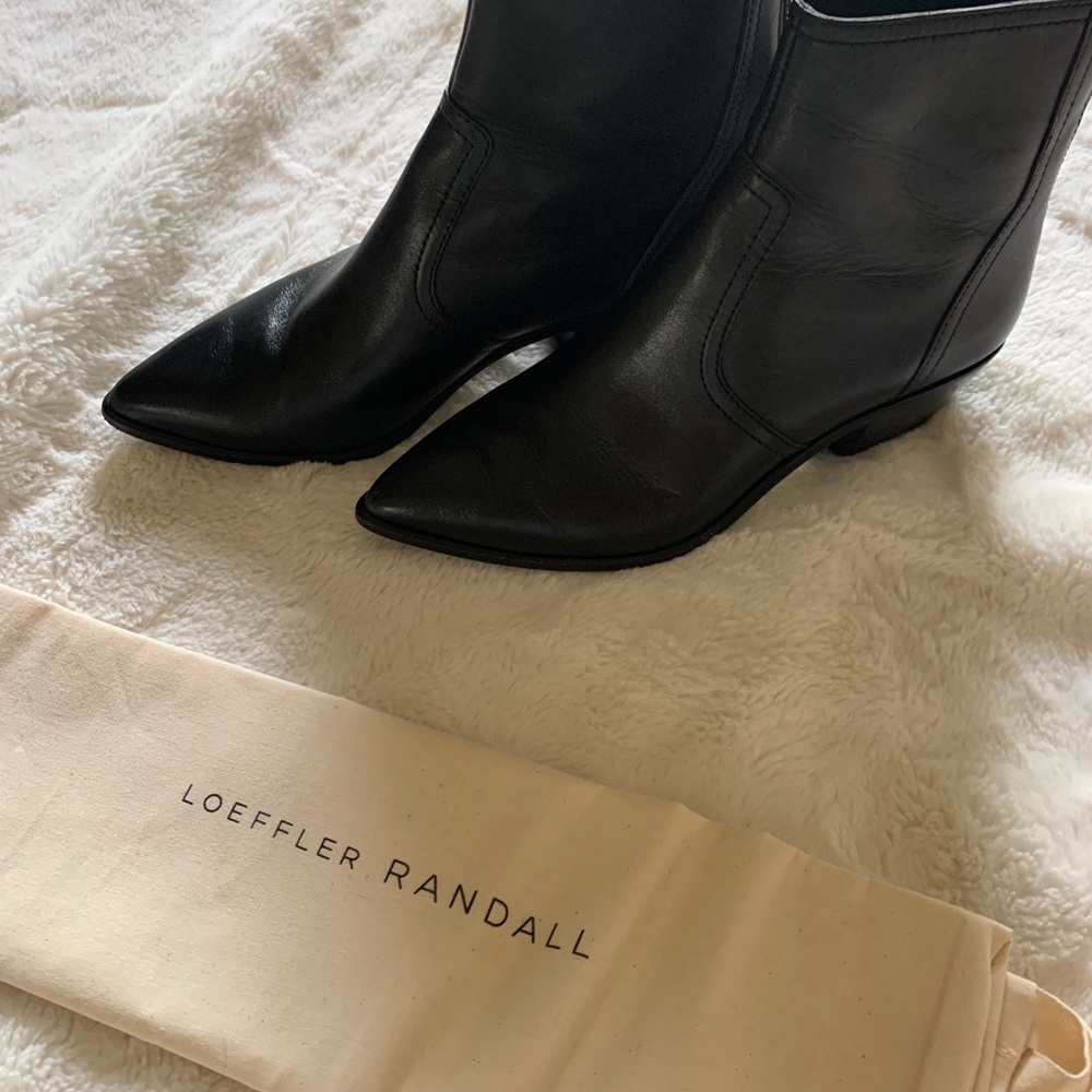 Western-style ankle bootie